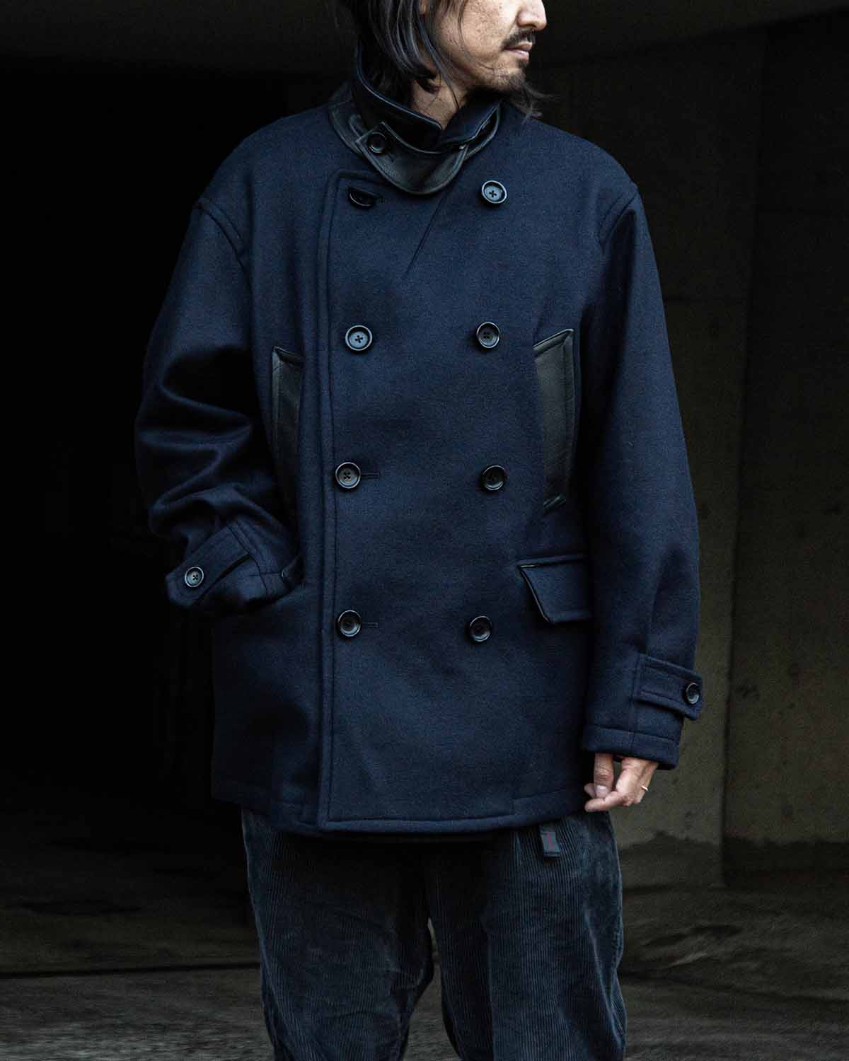 nonnativeのダブルブレストメルトンコート – COVERCHORD