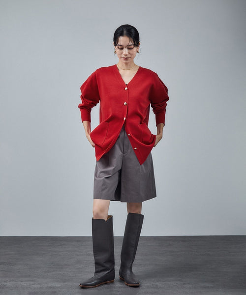 SALON adam et ropé(サロン アダム エ ロペ) / ウールVネック金ボタン