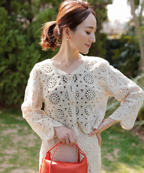 VIS(ビス) / 【星玲奈さんレコメンド】【セットアップ対応】かぎ針前後