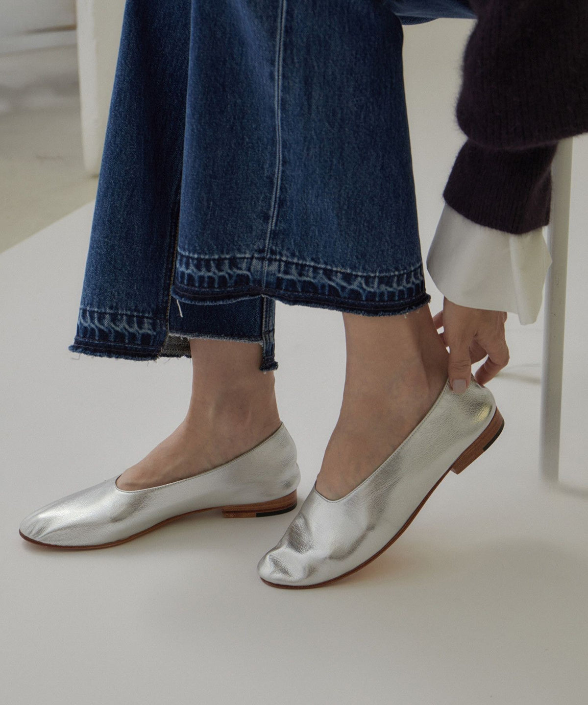 MARTINIANO（マルティニアーノ）】GLOVEシルバー (シューズ / パンプス