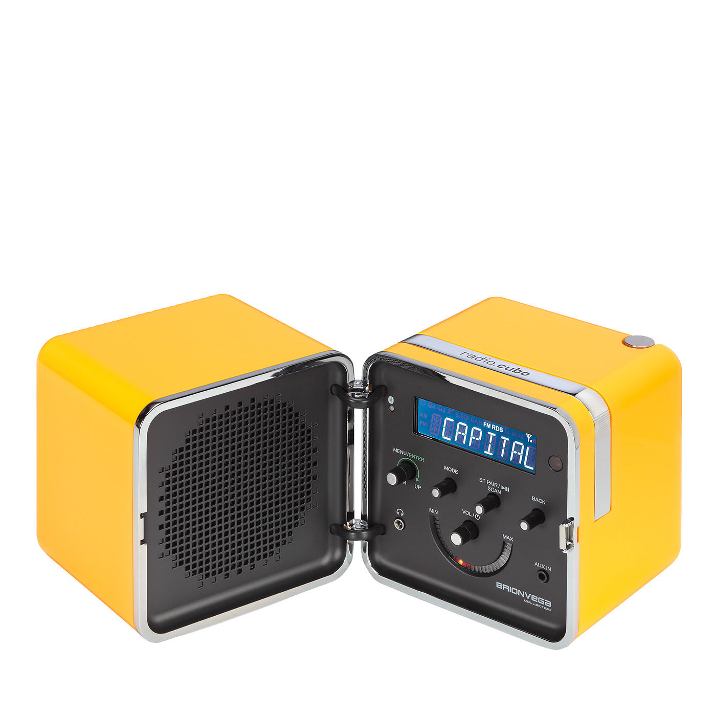 Yellow Radio.cubo by Marco Zanuso and Richard Sapper Brionvega