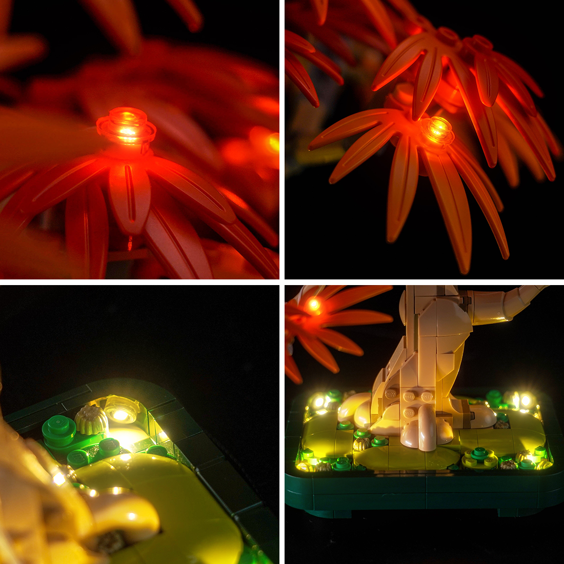 Light for LEGO Japanese Red Maple Bonsai Tree 10348 Upgraded Version
