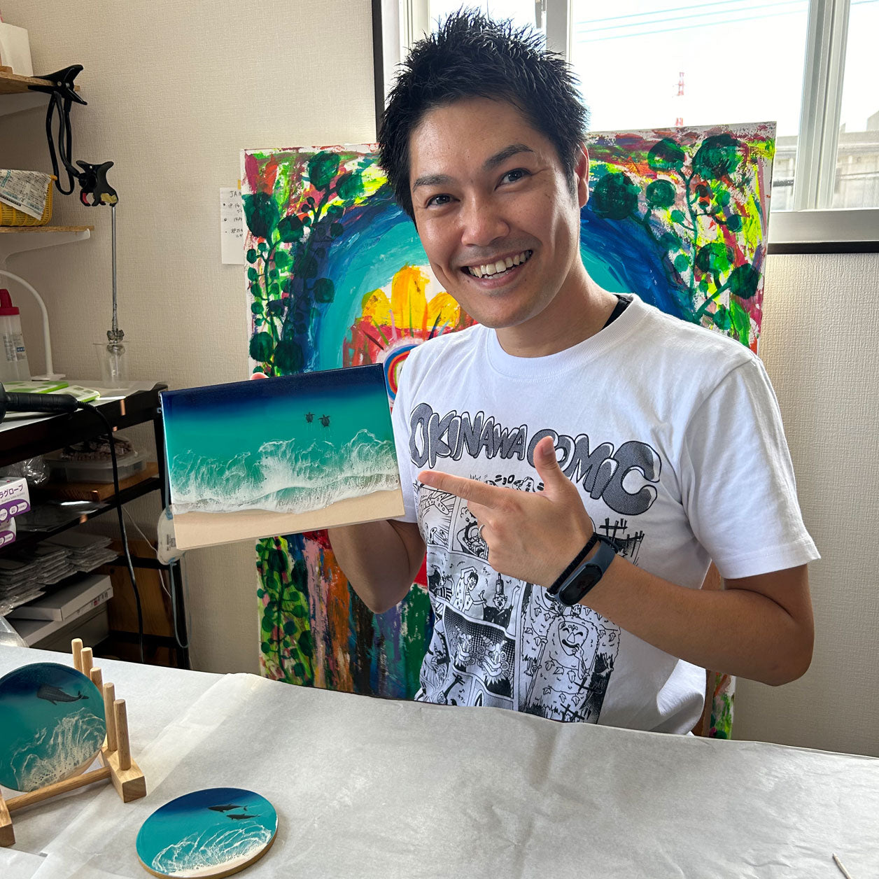 SYOUTA OceanArt 』海レジンアート：沖縄のちゅら海を持ち帰ったような