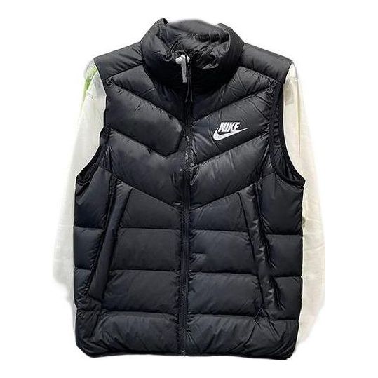 Nike Windproof Warm Stand Collar Down Vest 'Black' DV0757-010