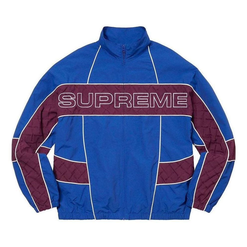 Supreme Jacquard Panel Track Jacket 'Blue Purple' SUP-FW22-051