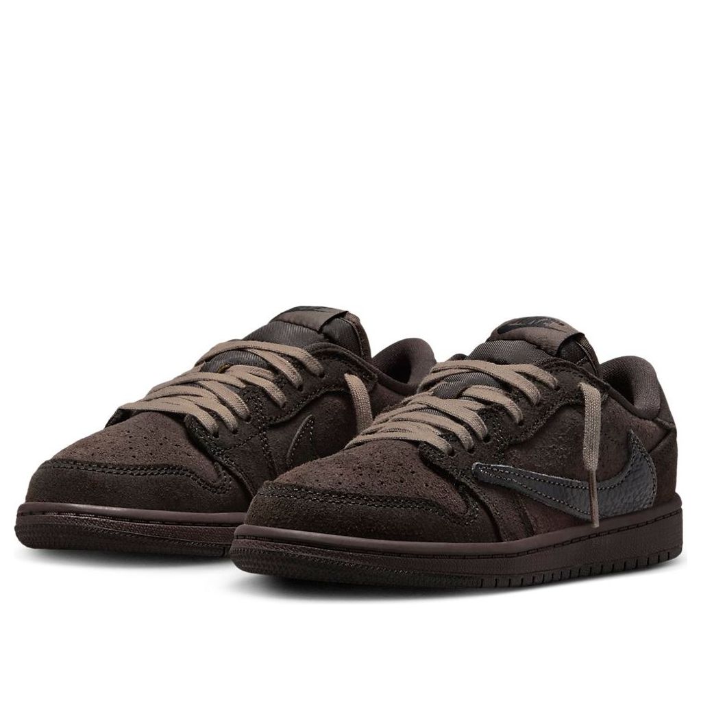 PS) Air Jordan 1 Retro Low OG SP x Travis Scott 'Velvet Brown