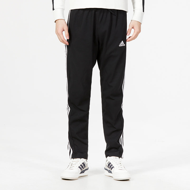 adidas Logo Essentials Single Jersey Tapered Open Hem 3-Stripes
