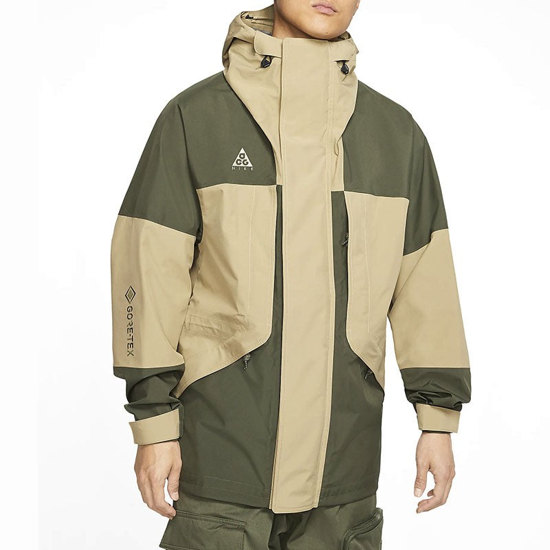 Men's Nike ACG Gore-Tex Hooded Outdoor Interchange Jacket Army