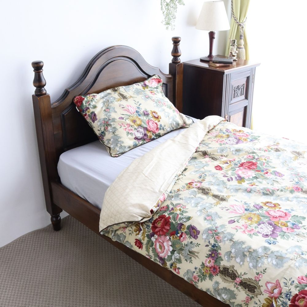甘い花のブーケ柄♪ 掛け布団カバー／サンダーソン NK1-PTN8555782-M