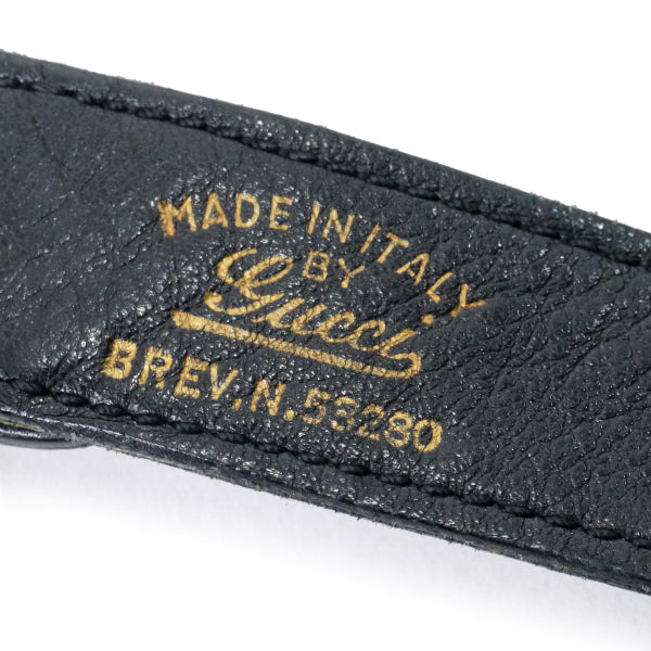 OLD Gucci 70s総革インターロッキングGショルダー（黒） – Vintage