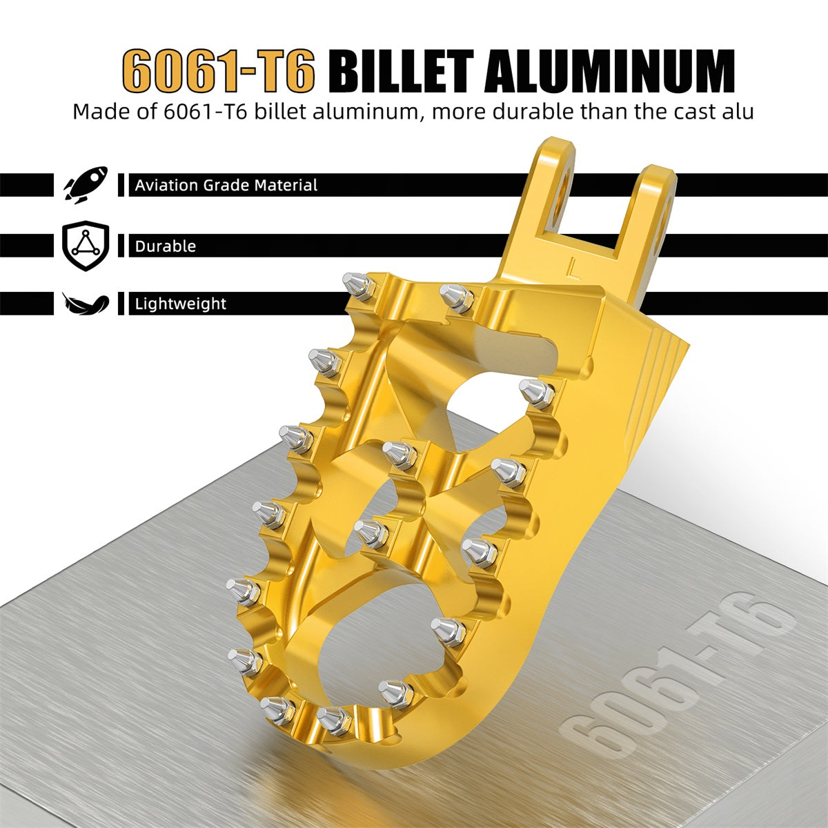Dirt Bike Foot Pegs Pedal | Suzuki DRZ400S Bud Footpegs