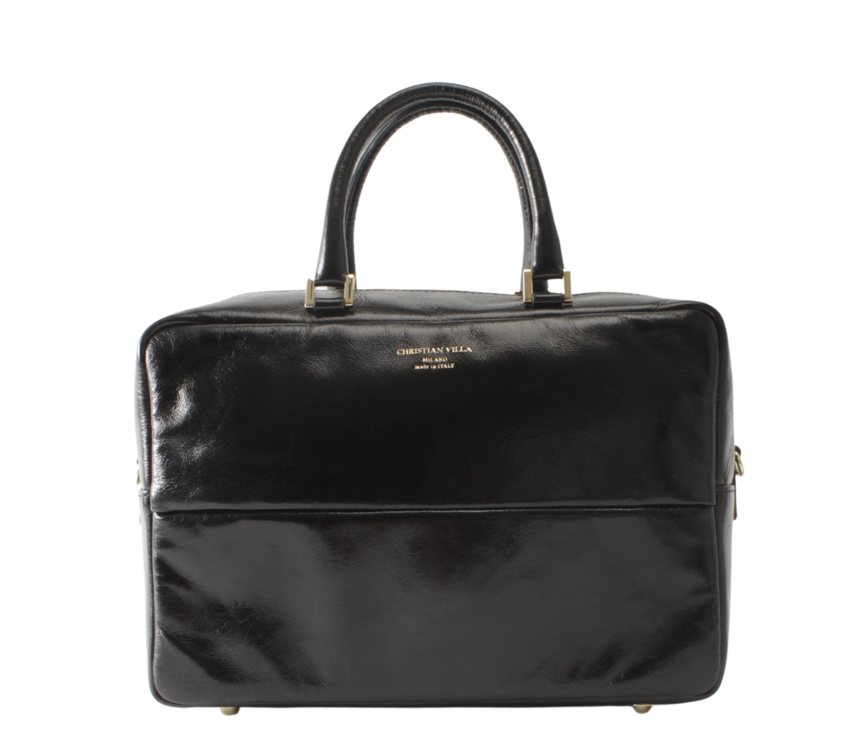 Jayla Large Graphite | Handmade Italian bag in Athene leather