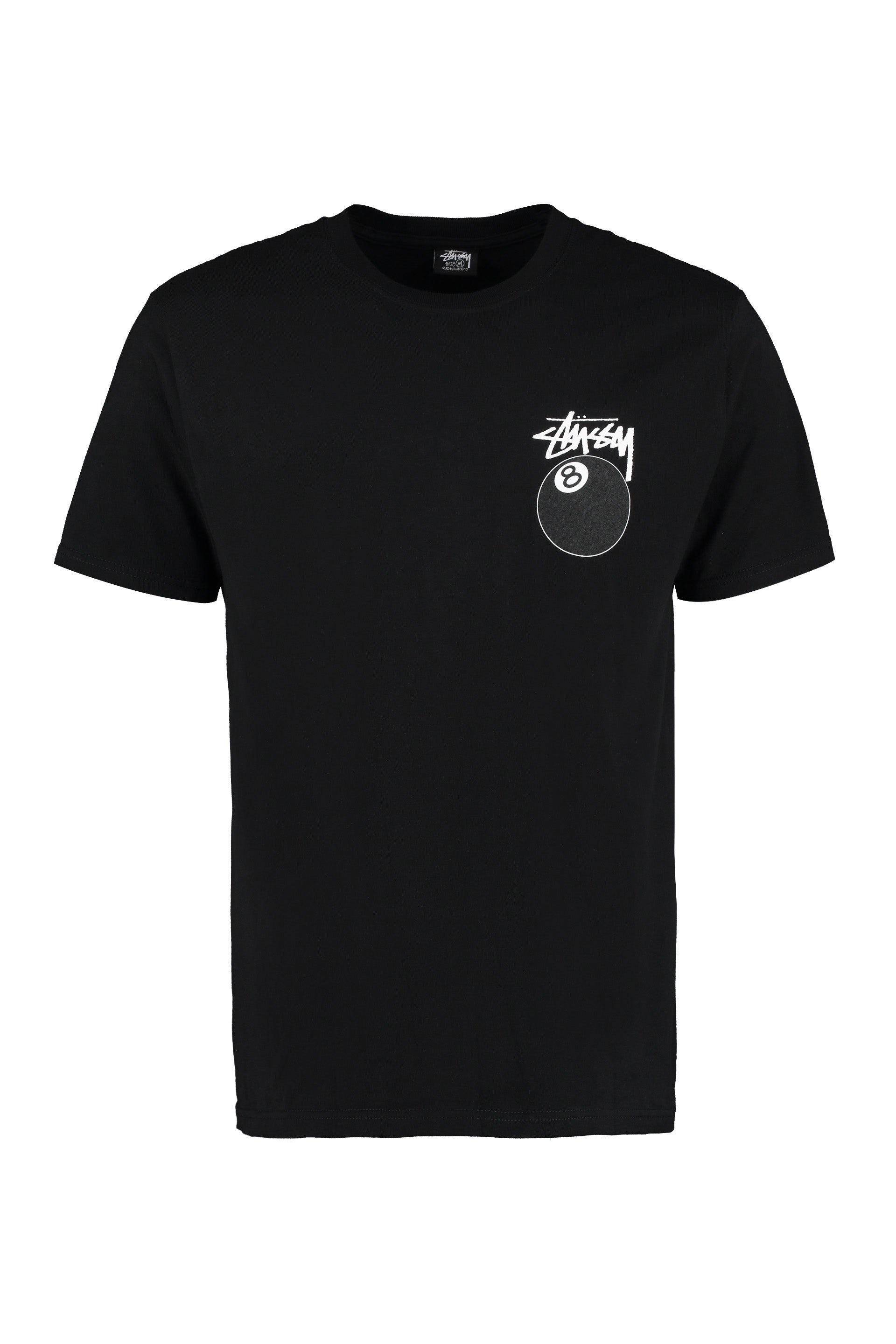 Stüssy - 8 Ball cotton T-shirt black - The Corner