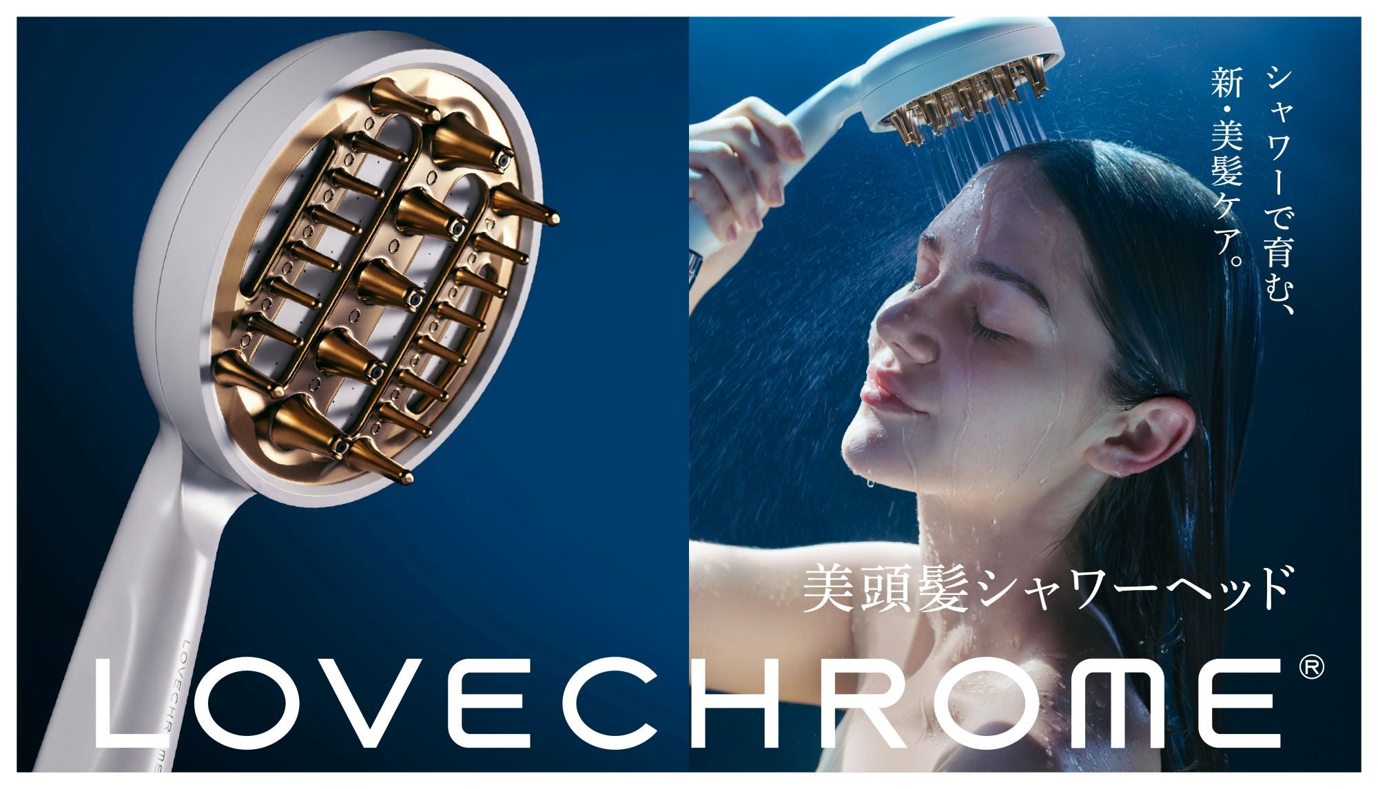 ラブクロム 美頭髪シャワーヘッド PGプレミアムブラック