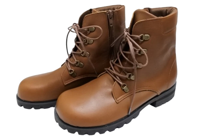 かぼちゃの馬車 CA-55 ブラウン】本革コンフォート紐靴ショートブーツ