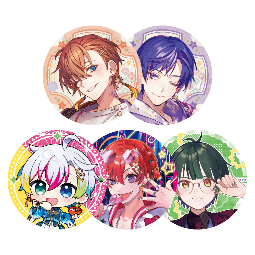 すたぽら ランダム缶バッジ 2025年 お正月ver. - すたぽらしょっぷ