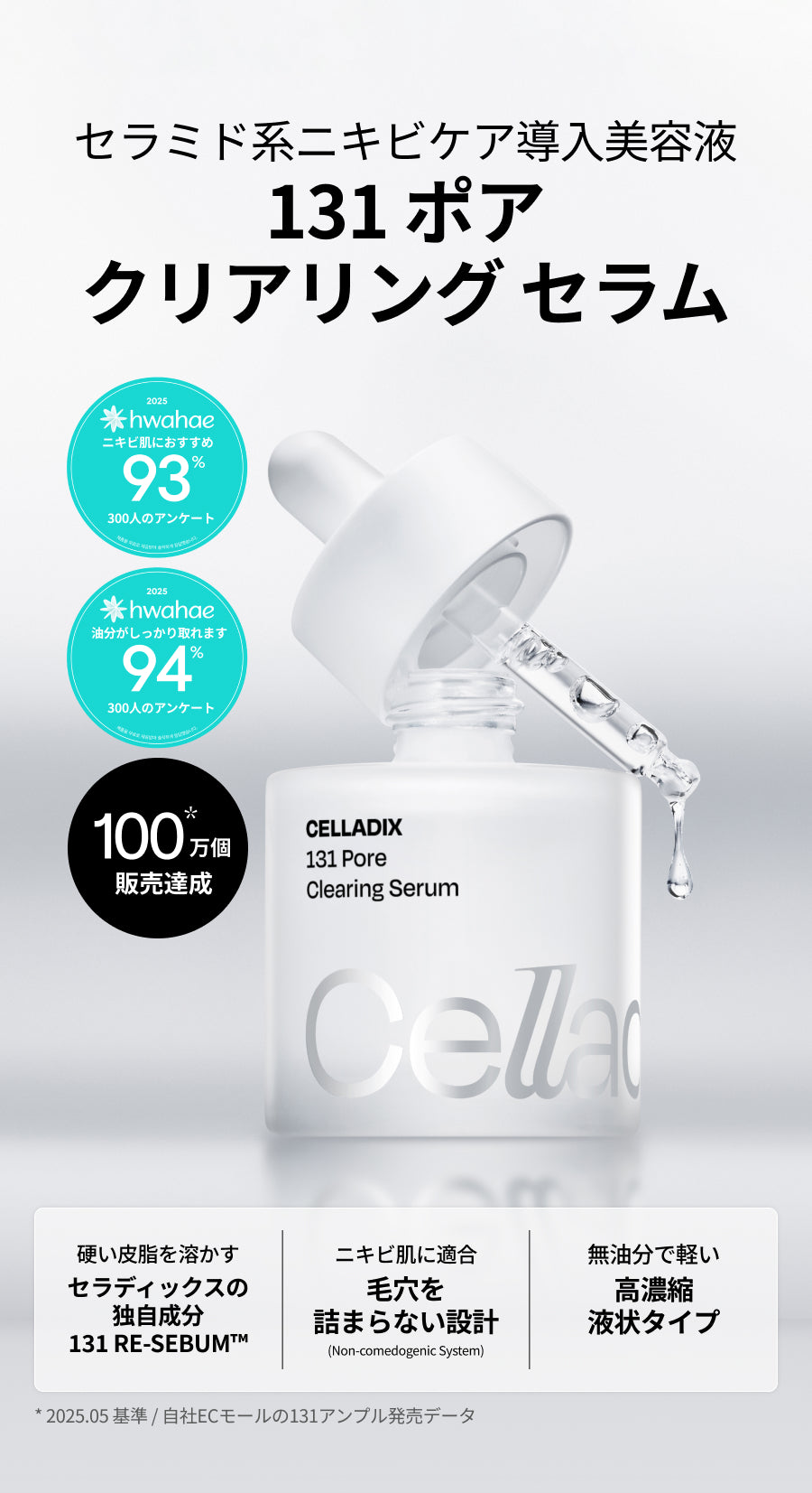 容量UP/ニキビケア導入美容液】 131 ポア クリアリング セラム (30ml