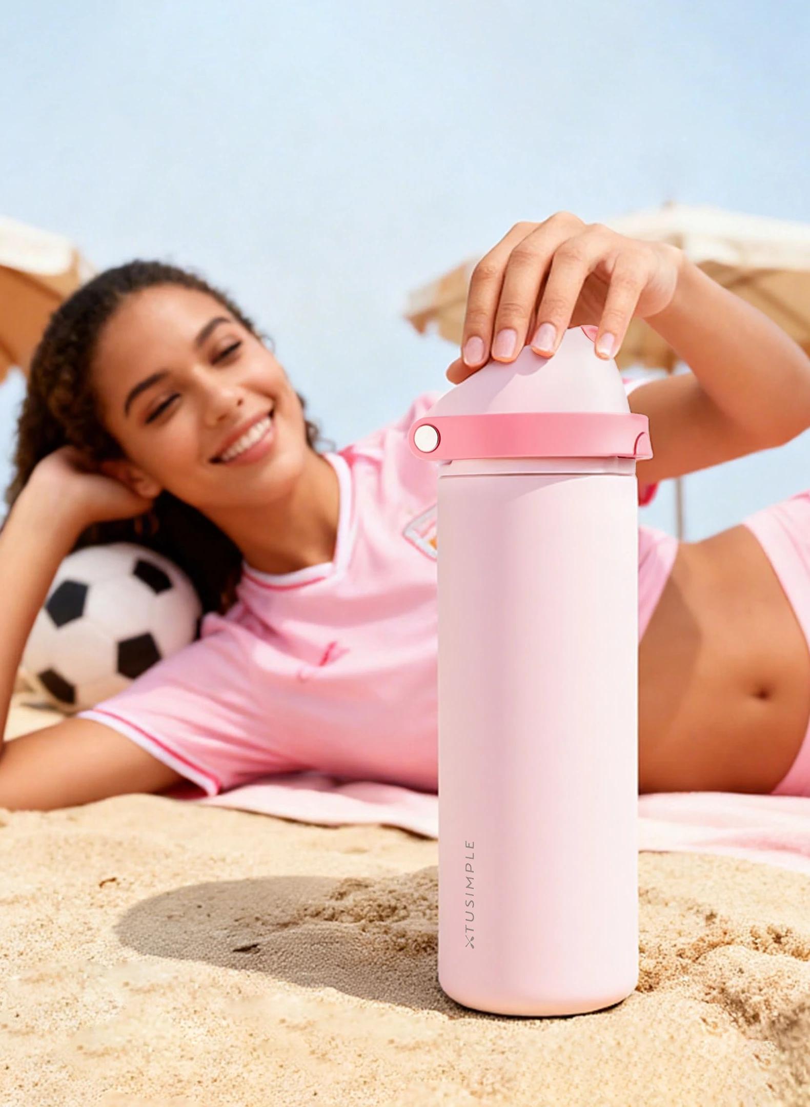 2-in-1 Pink Hydration Water Bottles – Xtusimple