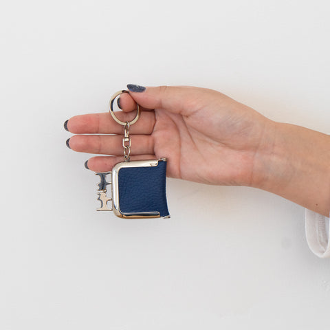 プチにゃまぐちキーホルダー キュイール・マッシュ / ロイヤルブルー