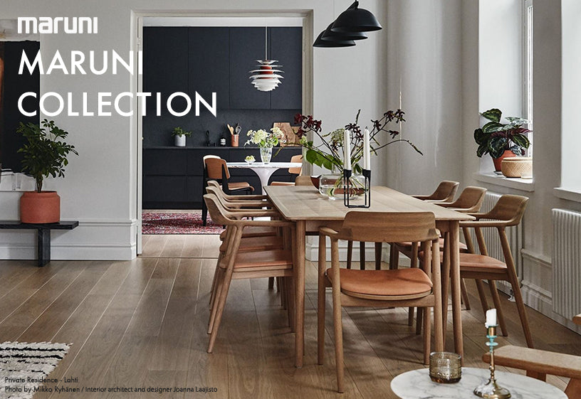 HIROSHIMA ラウンジチェア 張座ブラック/ウォルナット材ブラウン