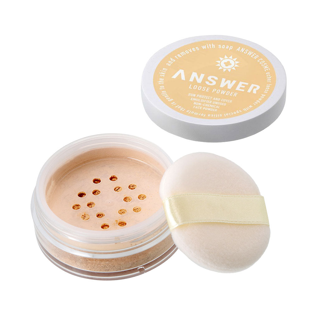 石鹸で落とせるルースパウダー（オークル）｜ SPF20｜肌のくすみを