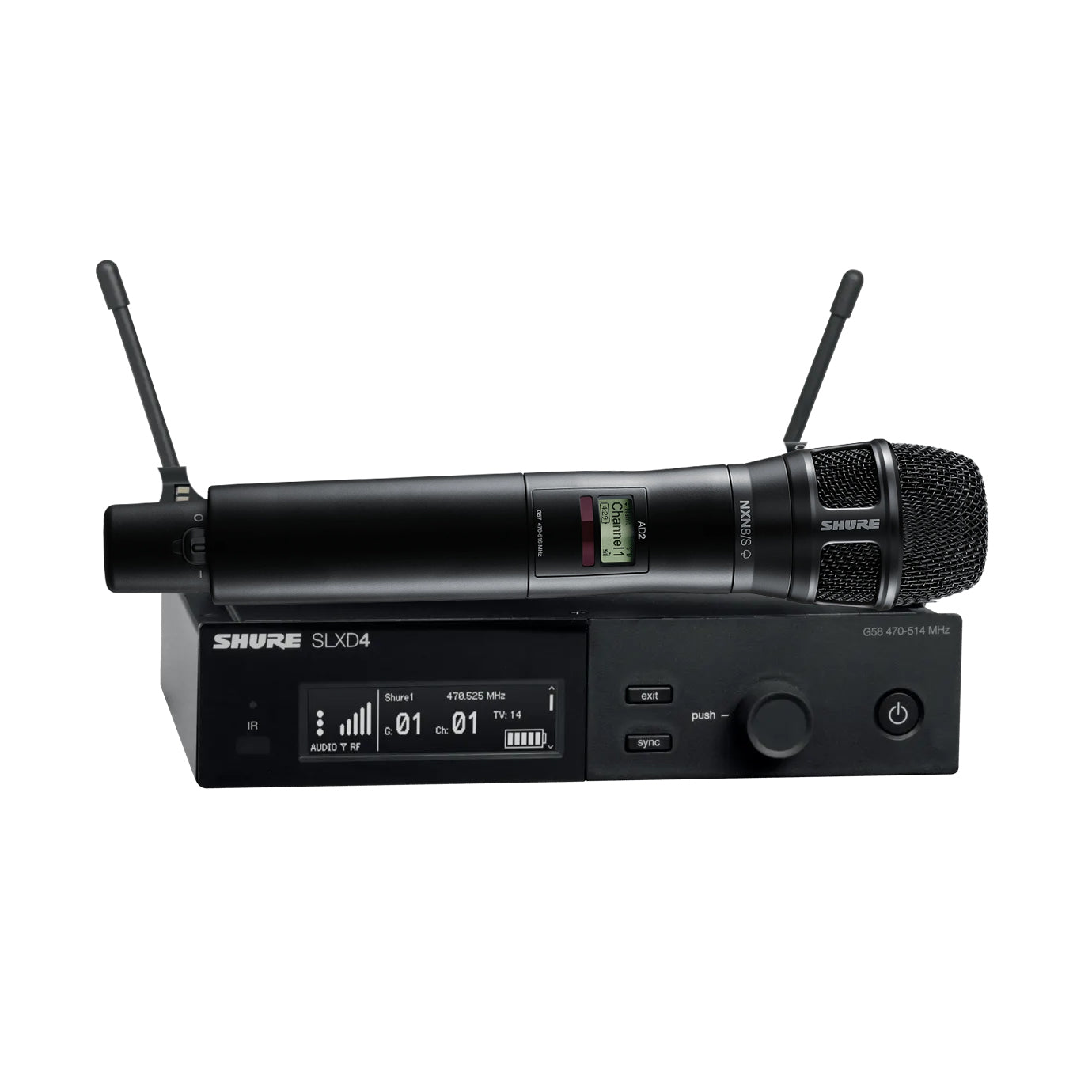 Shure SLX-D Wireless System with Nexadyne 8/C Handheld Transmitter