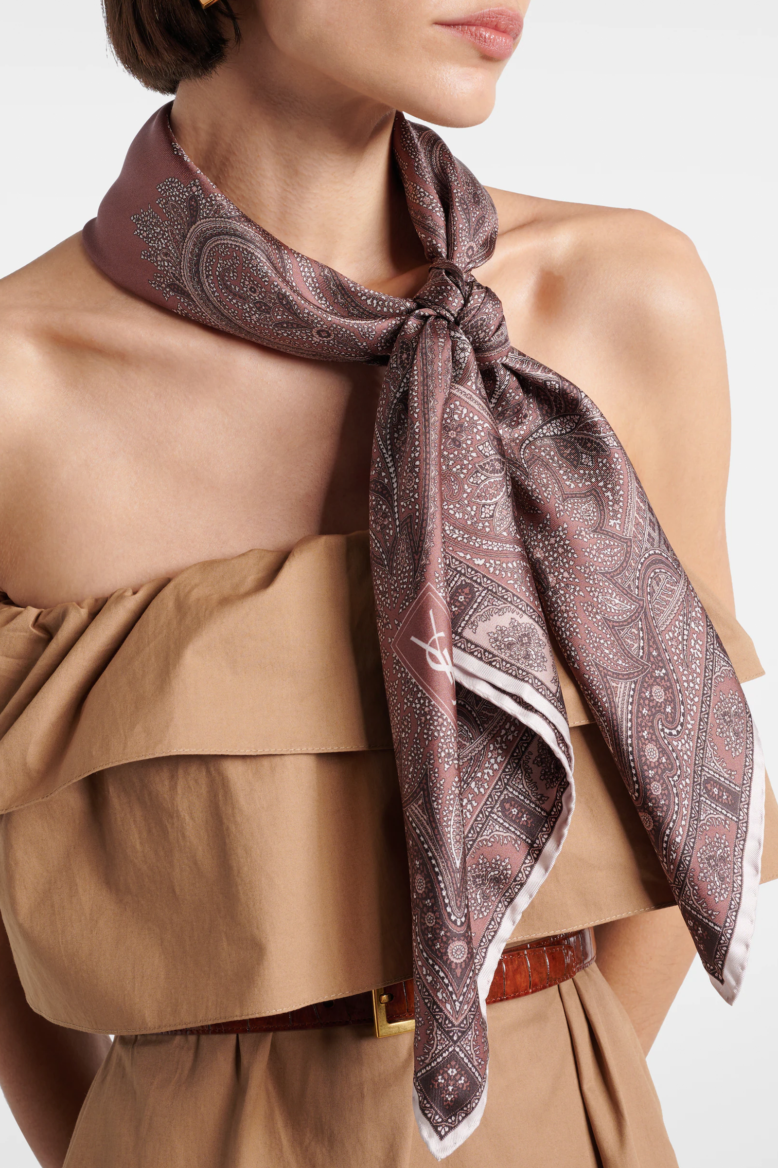 Saint Laurent Paisley Silk Twill Scarf | Wardrobe Icons