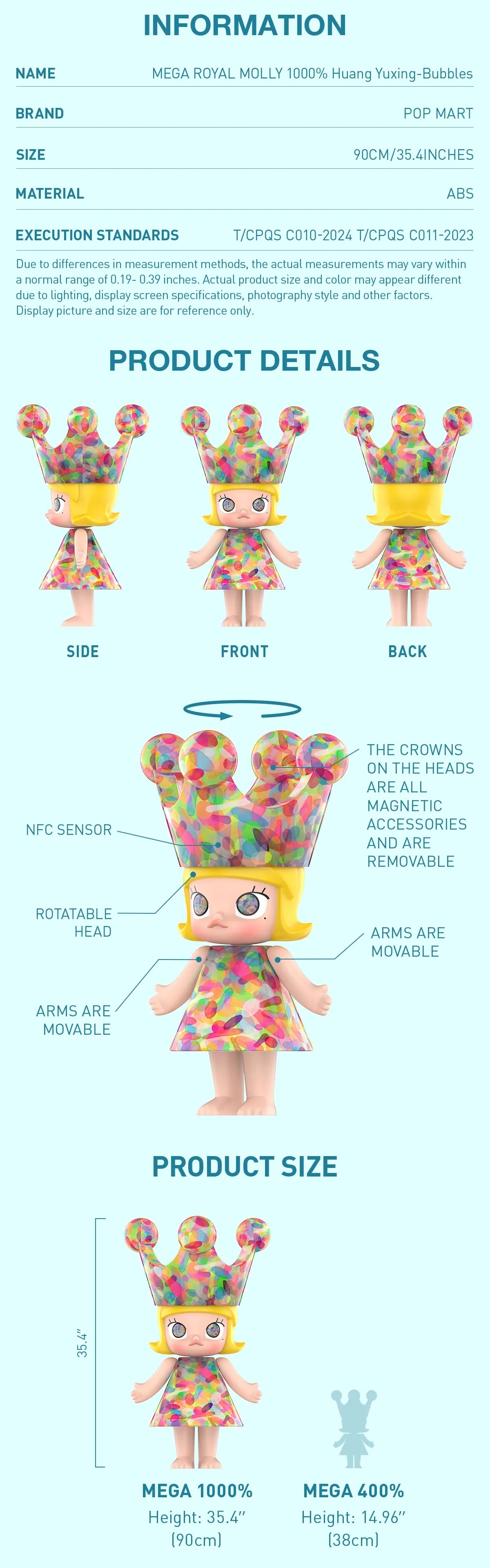 MEGA ROYAL MOLLY 400% x Huang Yuxing-Bubble – WHOOPEA