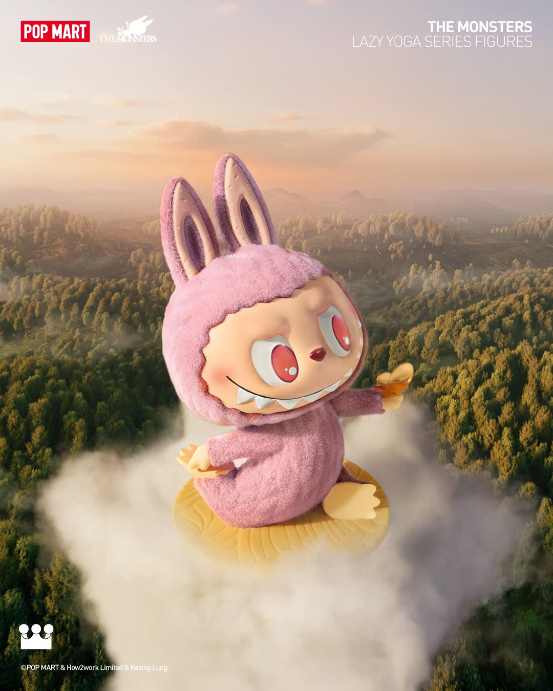 POP MART The MONSTERS Lazy Yoga Series — Labubu's Back On The Mat