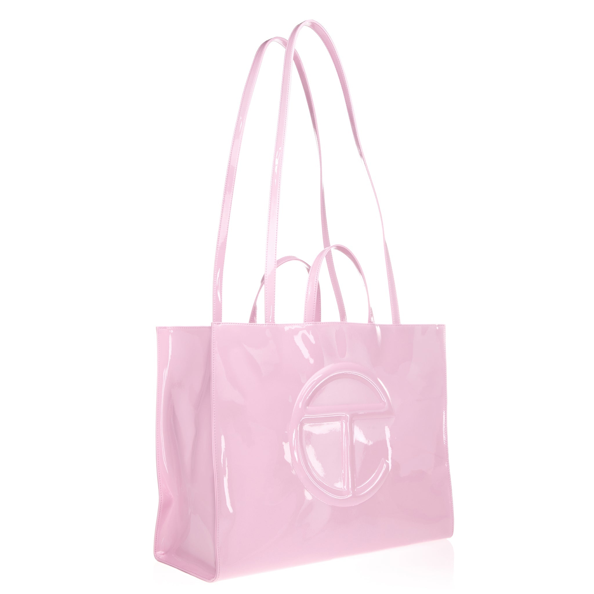 Large Shopping Bag - Bubblegum Patent