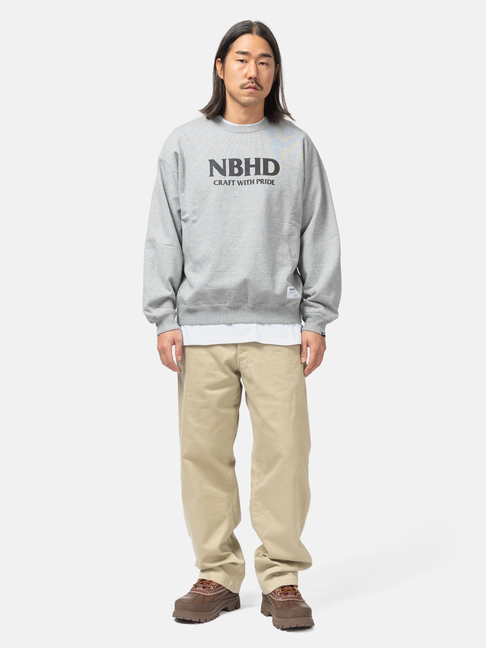 NEIGHBORHOOD Classic Sweat Shirt LS Gray | HAVEN