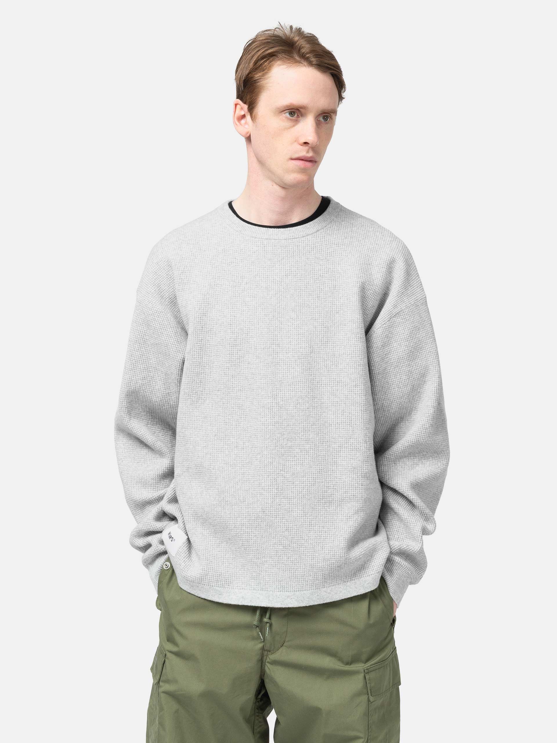 WTAPS KRS UPR / Sweater / NYCO Gray | HAVEN