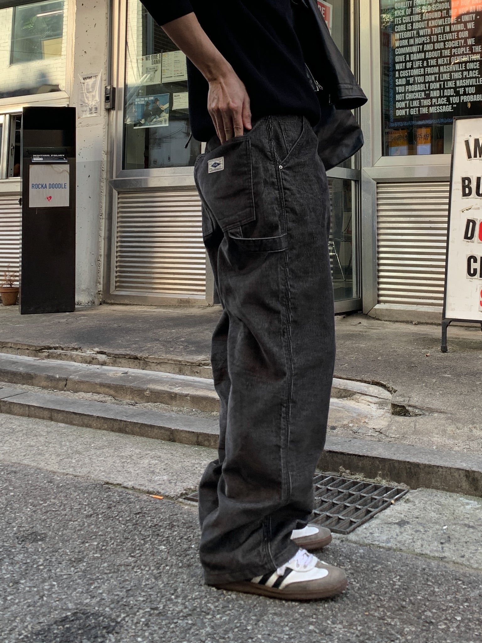 パッチコーデュロイカーペンターデニム - WHAT A LOOK | 60% - アジア