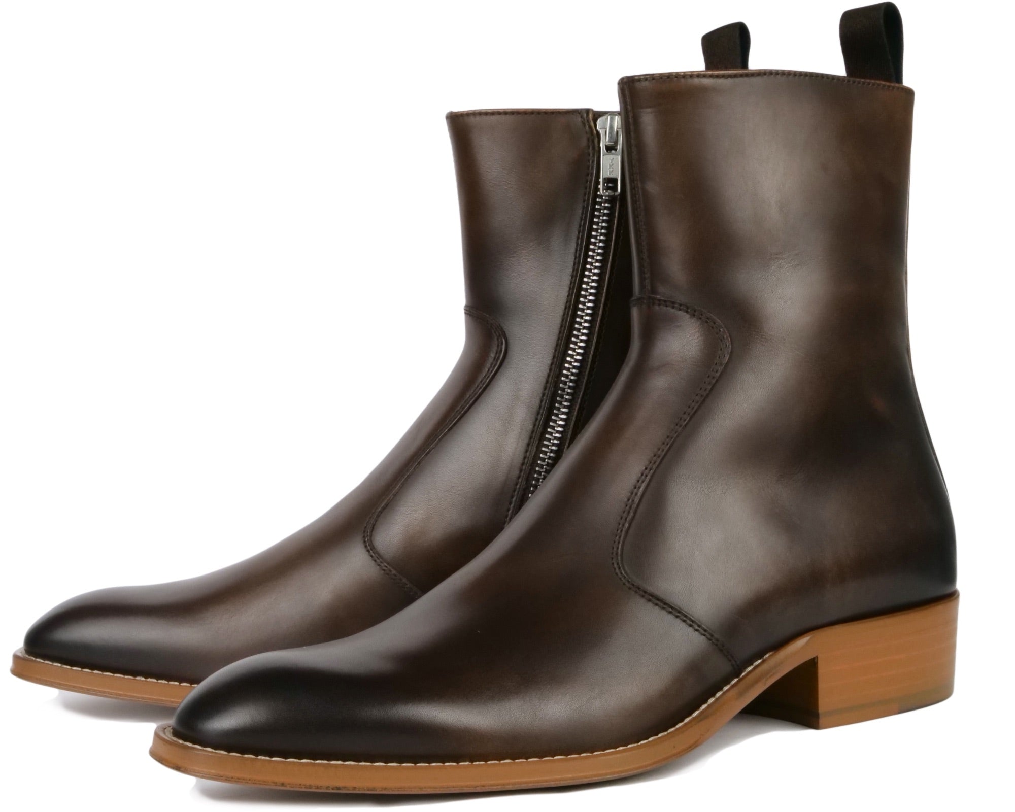 Zip Boot Brown | Thomas Bird | tblon.com