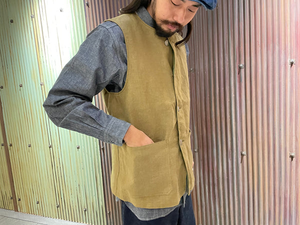 夏の主役に-JERKIN VEST REV HEMP CANVAS – ナイジェル・ケーボン