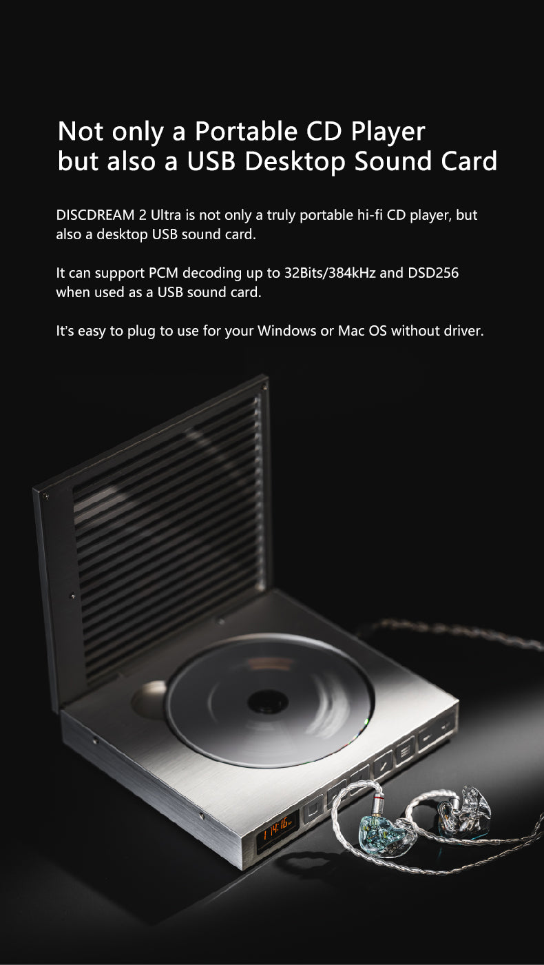 MOONDROP DISCDREAM 2 Ultra Portable CD Player