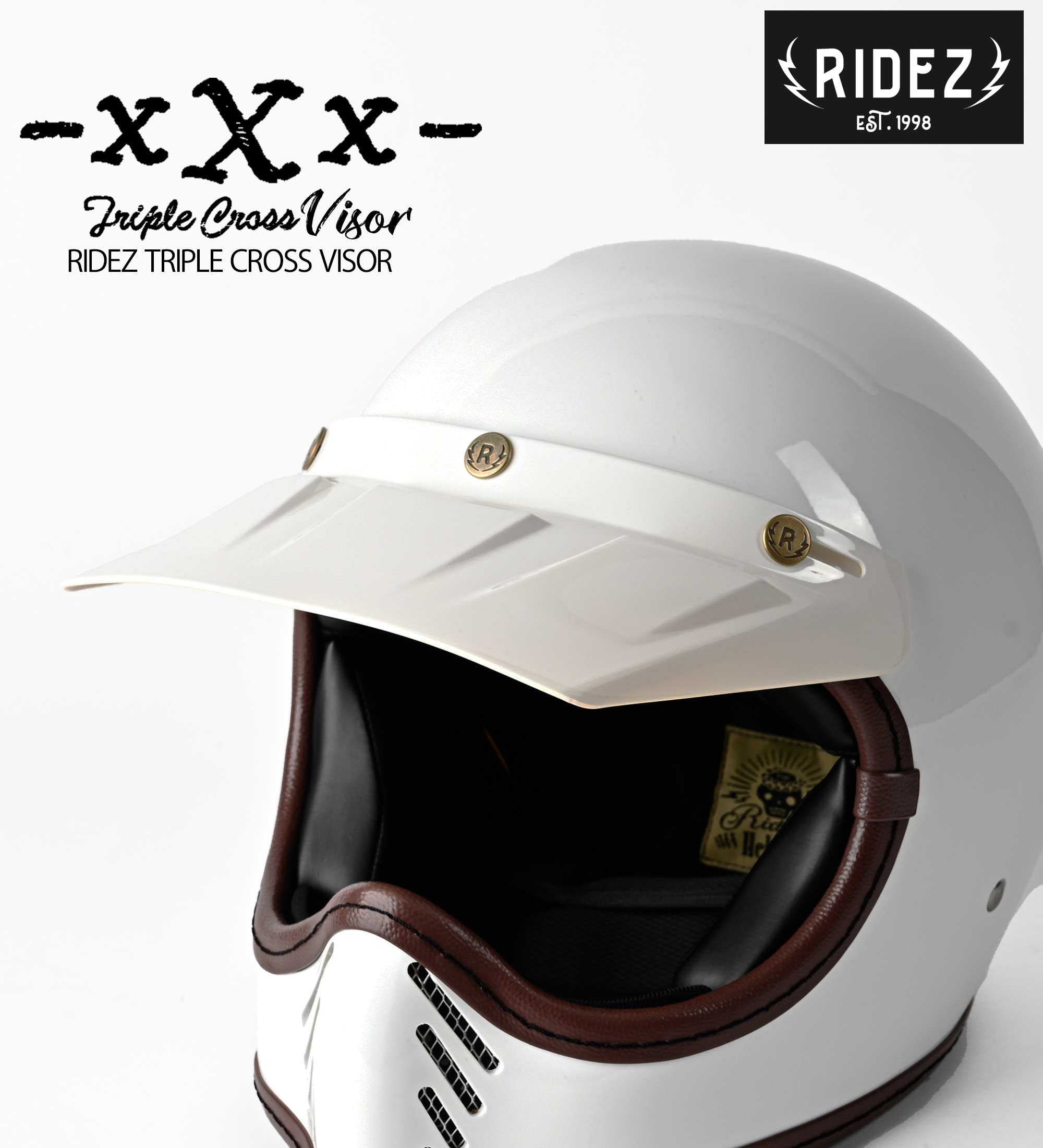 バイク用 ヘルメットバイザー RIDEZ xXx(Triple Cross) VISORがついに
