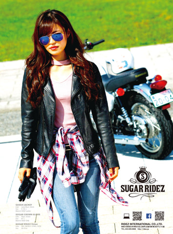 SugarRidez Queen JACKET BLACK SLJ100 レディースレザージャケット