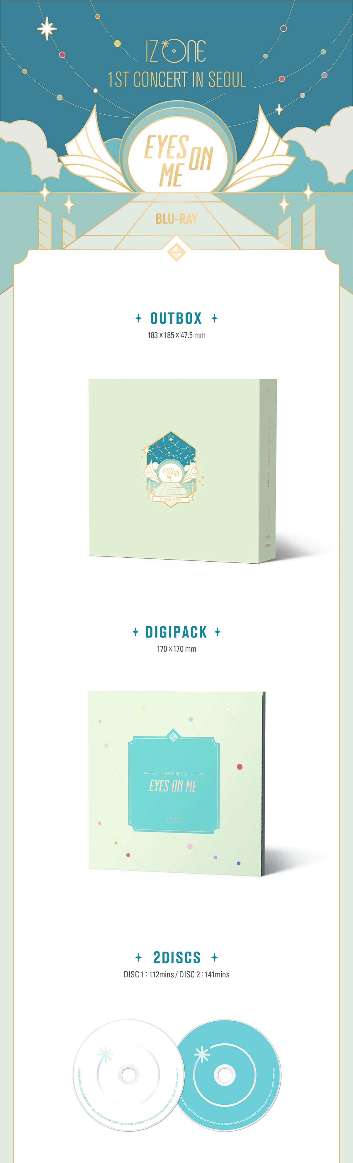 IZ*ONE] 1st Concert In Seoul : Eyes On Me DVD – krmerch