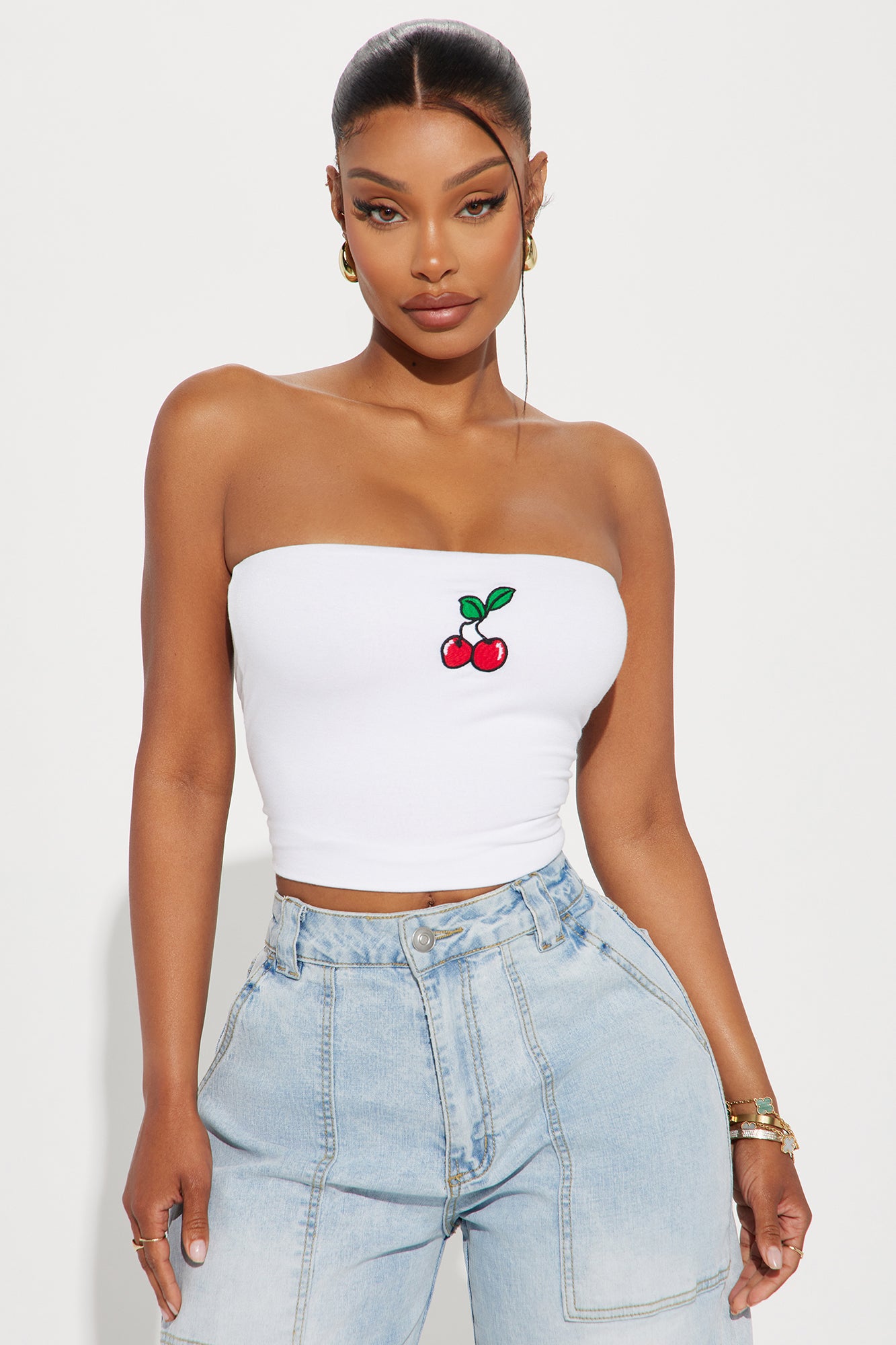 Cherry Moment Tube Top - White | Fashion Nova