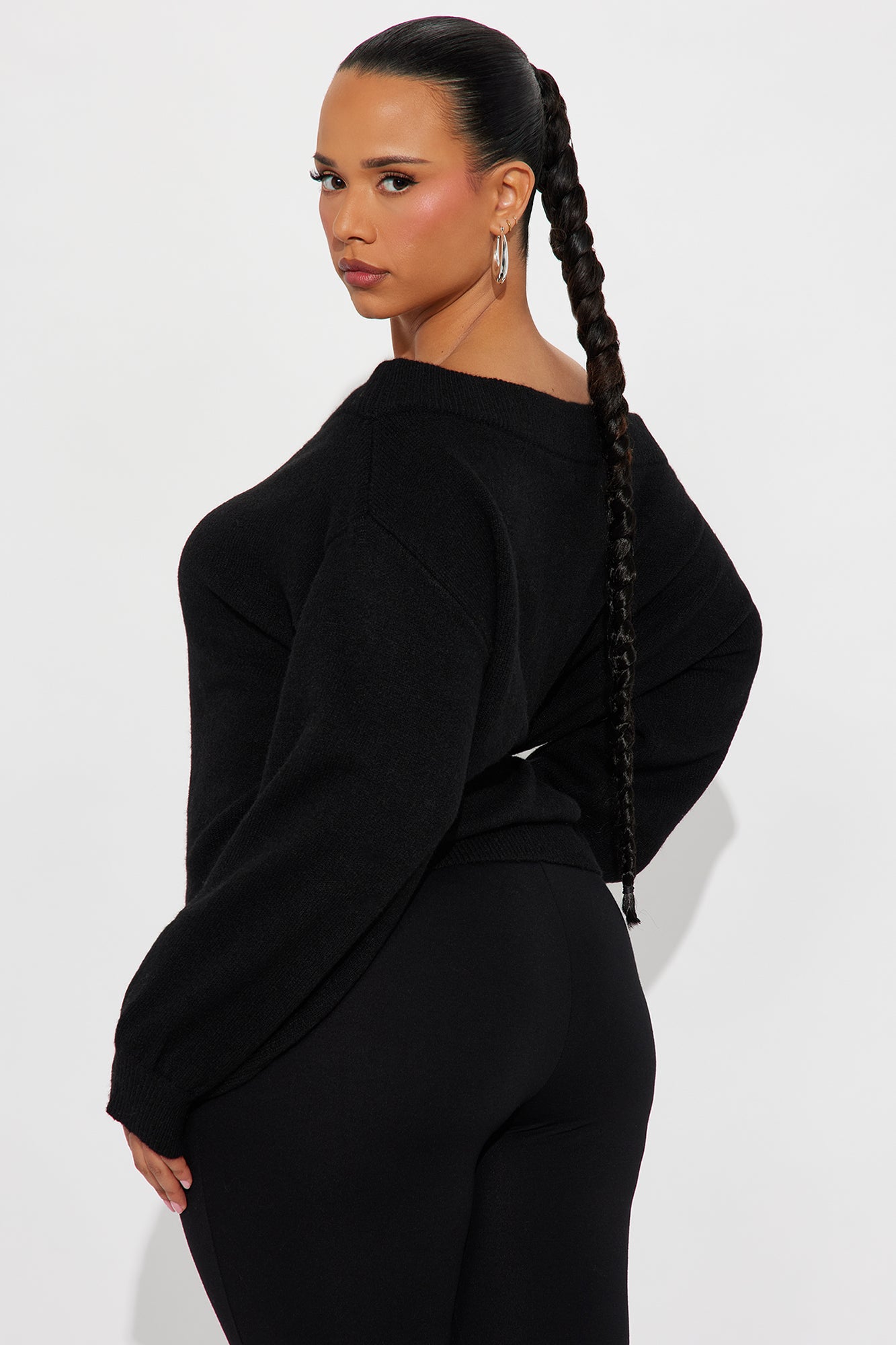 Dany Off Shoulder Sweater - Black | Fashion Nova