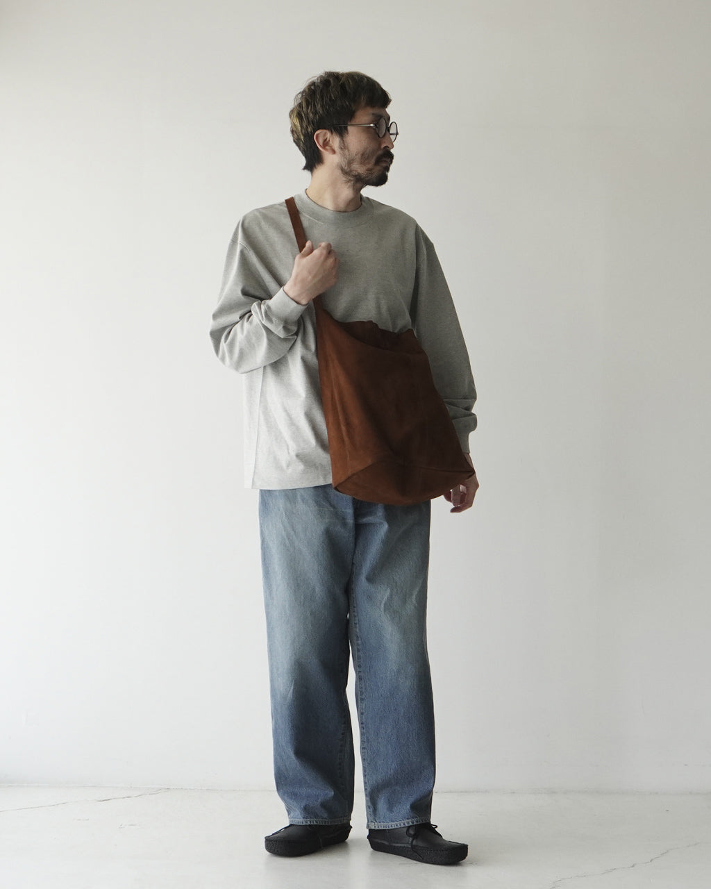 Morphée 3WAY LARGE TOTE（L size）OIL SUEDE BROWN L-OBR-1 正規取扱店