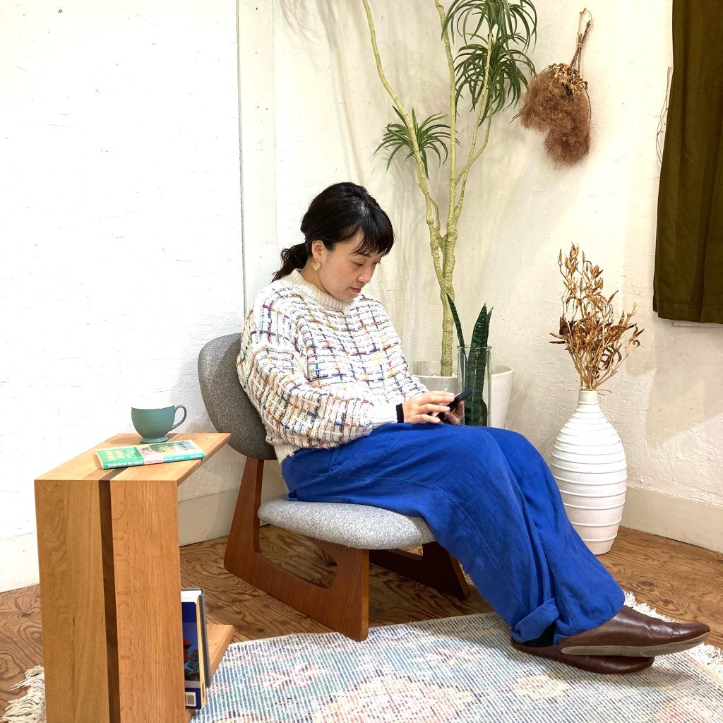 天童木工 / Tendo 低座イス チーク材 長大作 中古 こたつ 床座スタイル