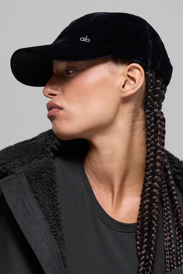 Velvet Off-Duty Cap - Black | ALO
