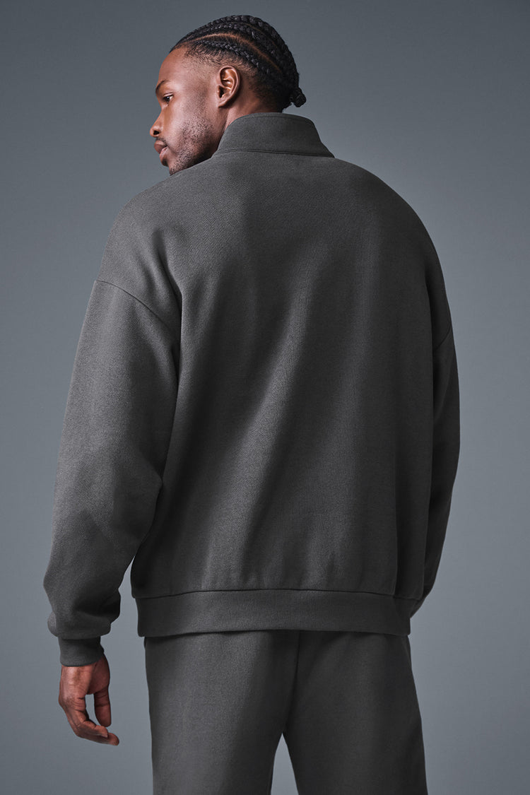 Accolade 1/4 Zip Pullover - Anthracite | ALO
