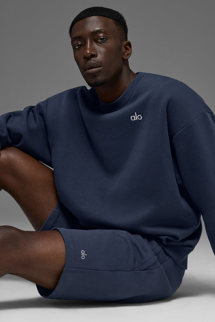 Accolade Crew Neck Pullover - Navy | ALO
