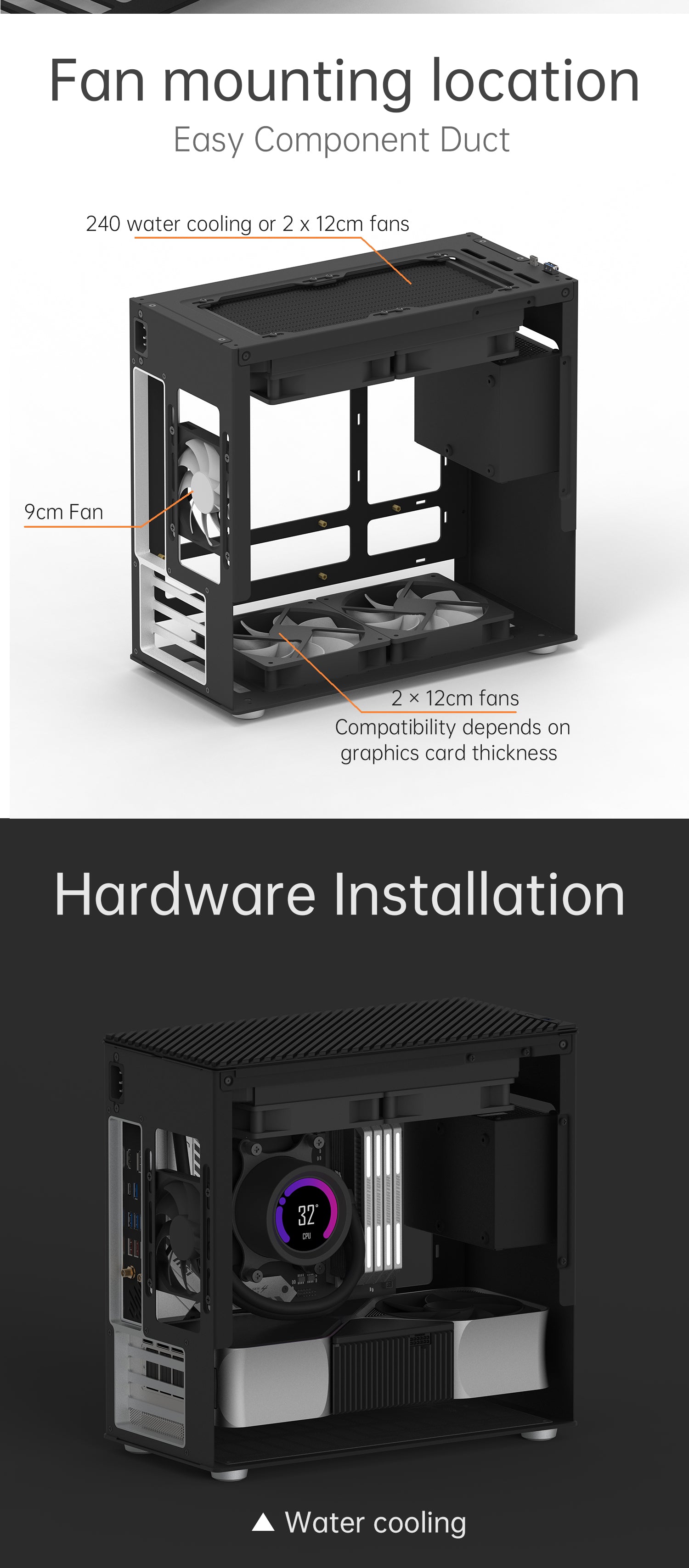 COOJ Z-18 Side glass version one-piece aluminum housing Matx case