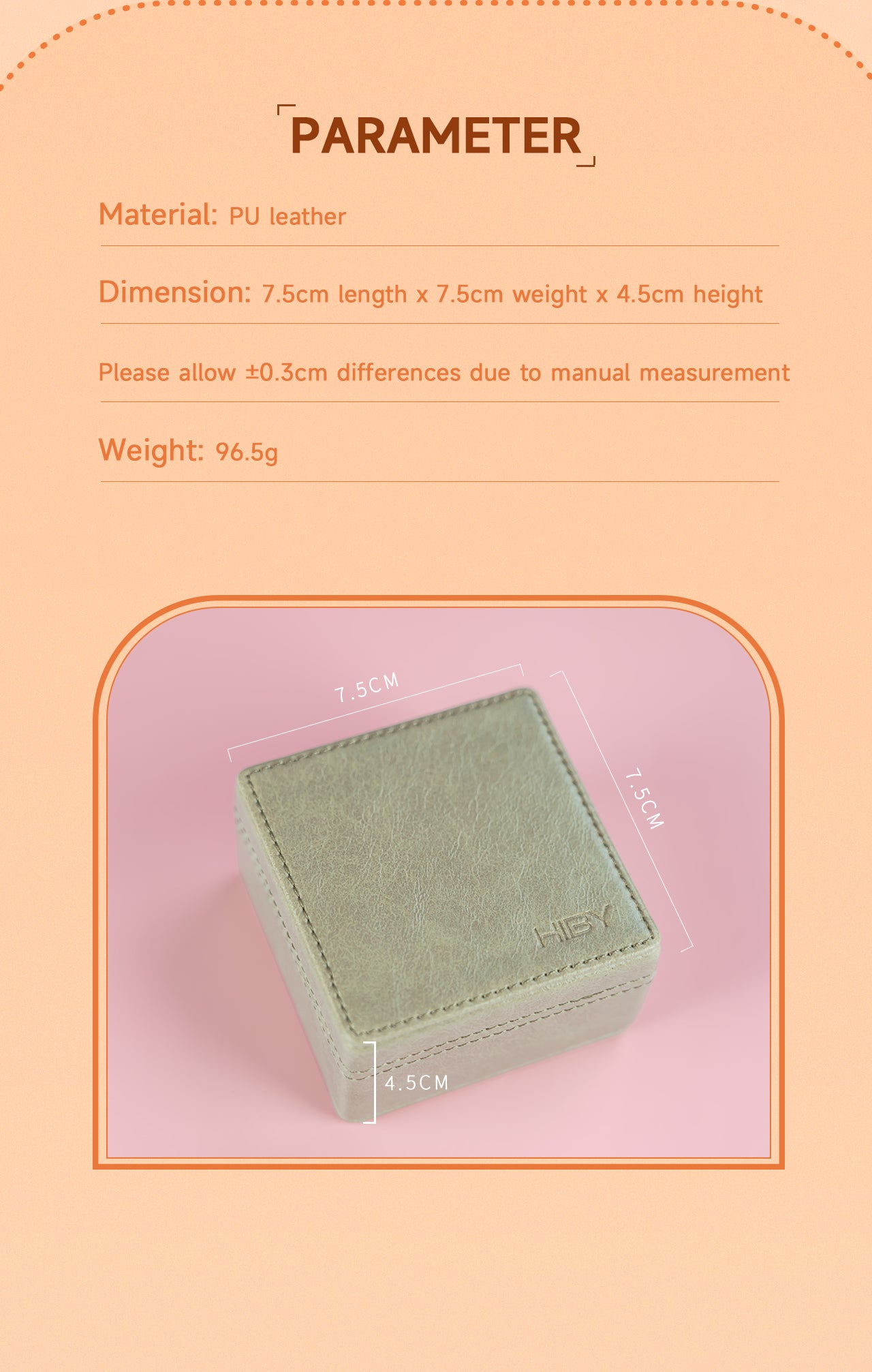 BX04 Square Leather Organizer - Elegant & Practical | HiBy