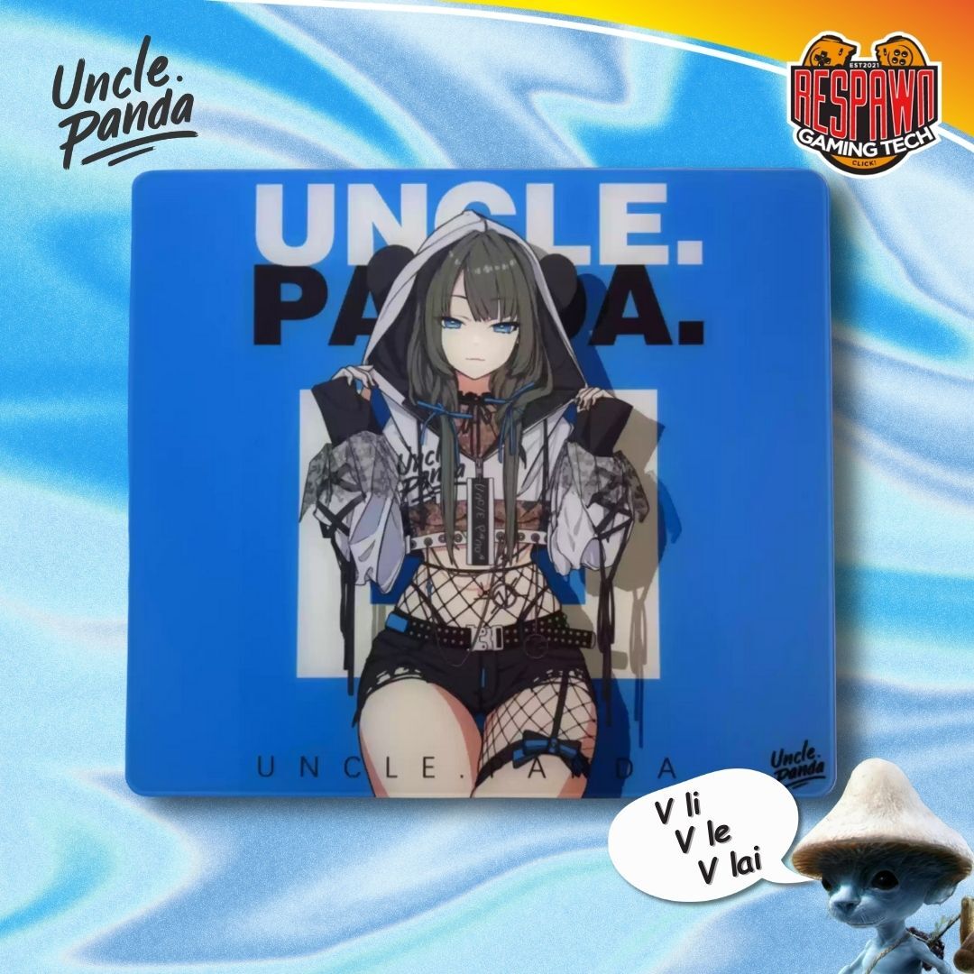 Uncle Panda - Blue Glass Mousepad – Respawn Gaming Tech