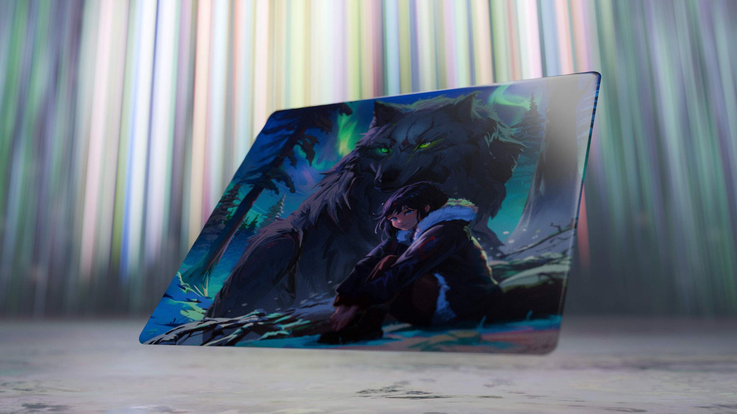 Tekkusai X Hitbox Studios - The Guardian Glass Mousepad – Respawn
